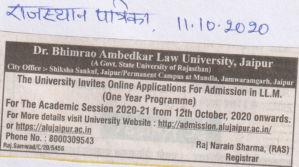 Dr. Bhimrao Ambedkar Law University